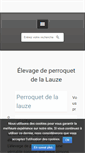 Mobile Screenshot of perroquet-elevage.com